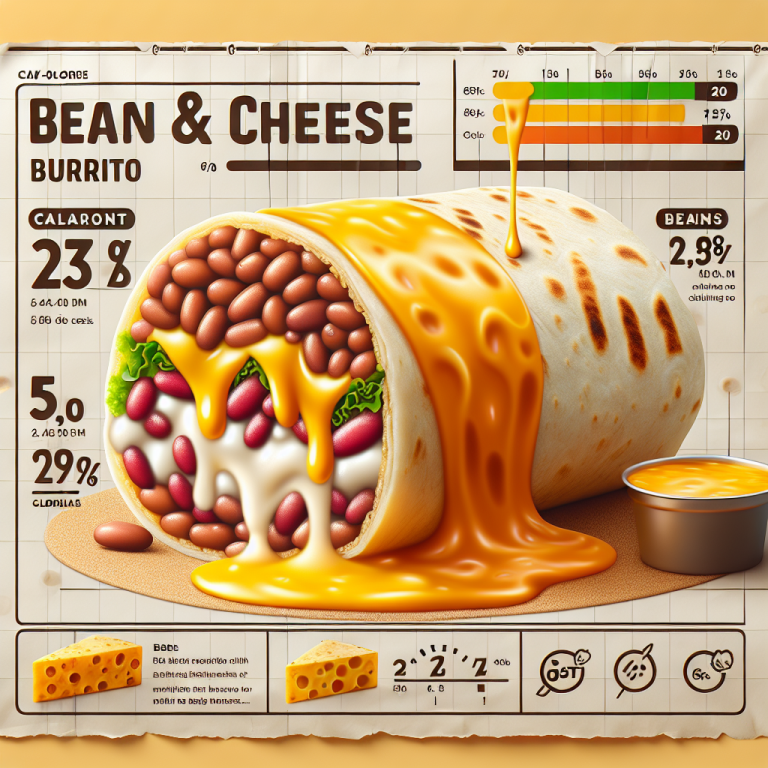 Calories In Taco Bell Bean And Cheese Burrito