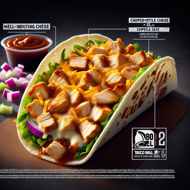 Chicken Chipotle Melt Taco Bell Calories