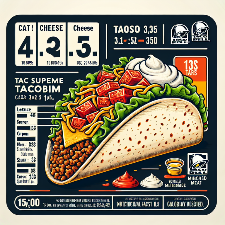 Calories In Taco Bell Taco Supreme