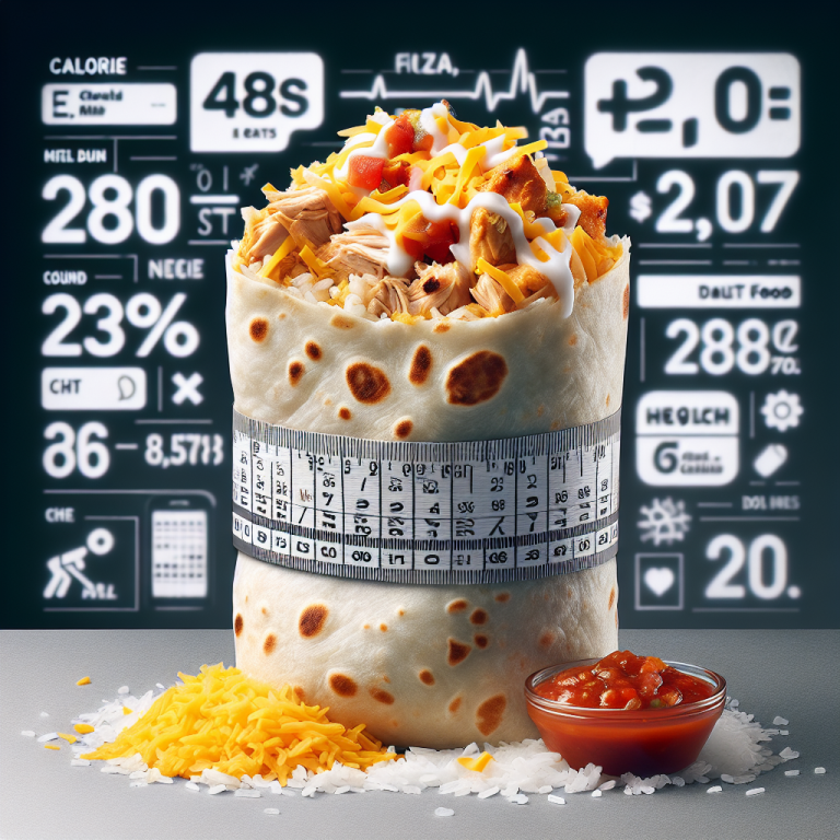 Taco Bell Shredded Chicken Burrito Calories