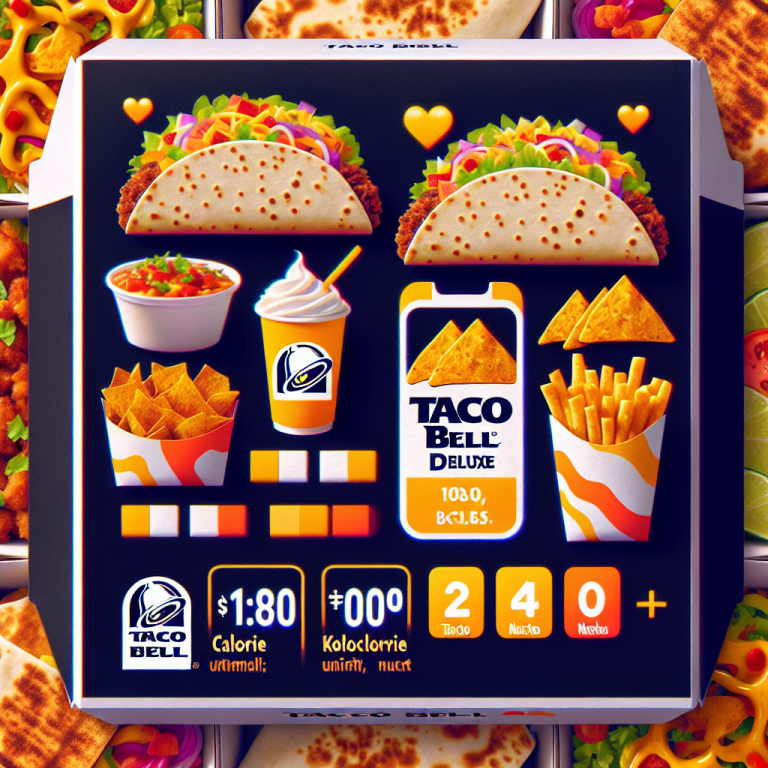 Taco Bell Deluxe Box Calories