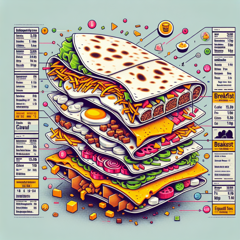 Unwrapping the Calories: A Detailed Look at Taco Bell’s Breakfast Crunch Wrap