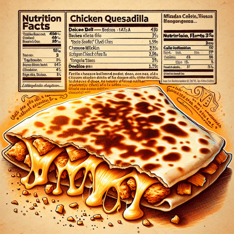 Unpacking the Calorie Count: Taco Bell’s Chicken Quesadilla